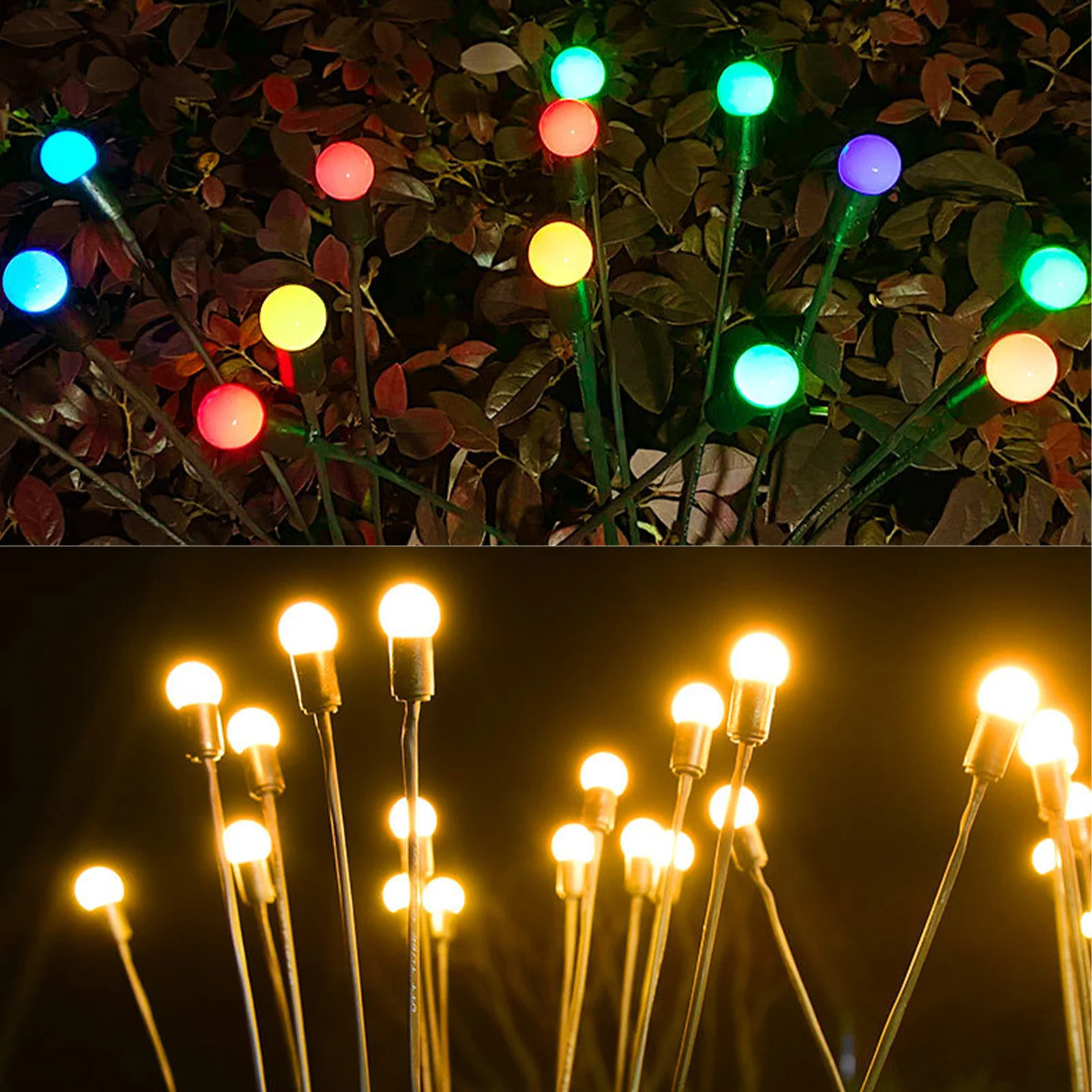 

Уличный светодиодный светильник на солнечной батарее, 2 шт., ландшафтное освещение, фейерверк, сасветильник светильник s для газона, сада, Декор Светильник