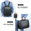 WESTAL Black Leather Backpack for Teenager Men Daypack with Strap for Carrying Multi-pockets Backpacks Handbags School Bags 2290 4