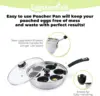Poached Egg Maker Stainless Steel Egg Poacher Pan Food Grade Safe 3