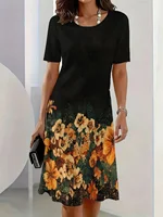 Nouvelles Robes Élégantes à Imprimé Floral pour Femmes 2026 – Col Rond, Manches Courtes – Vêtements Féminins pour l'Été, les Voyages et les Vacances 6