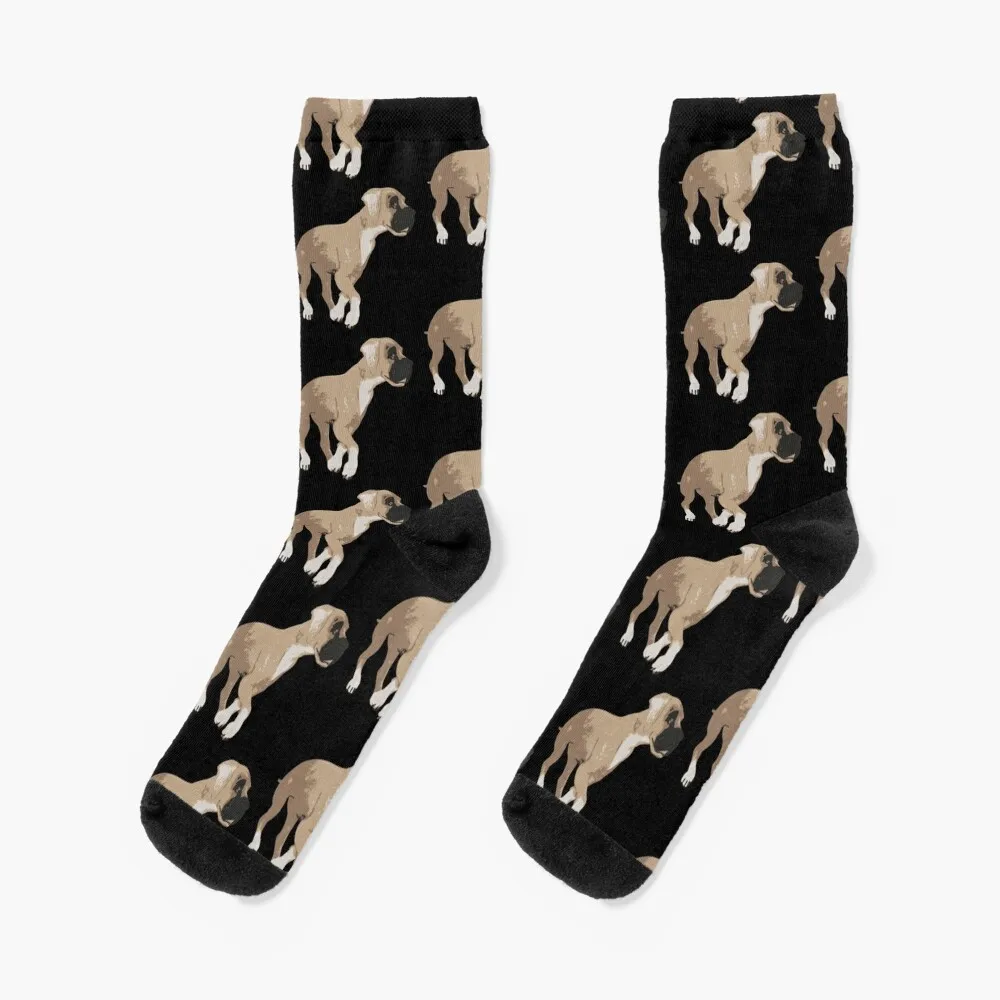 

Great Dane puppy Socks hiking loose golf cute Woman Socks Men's