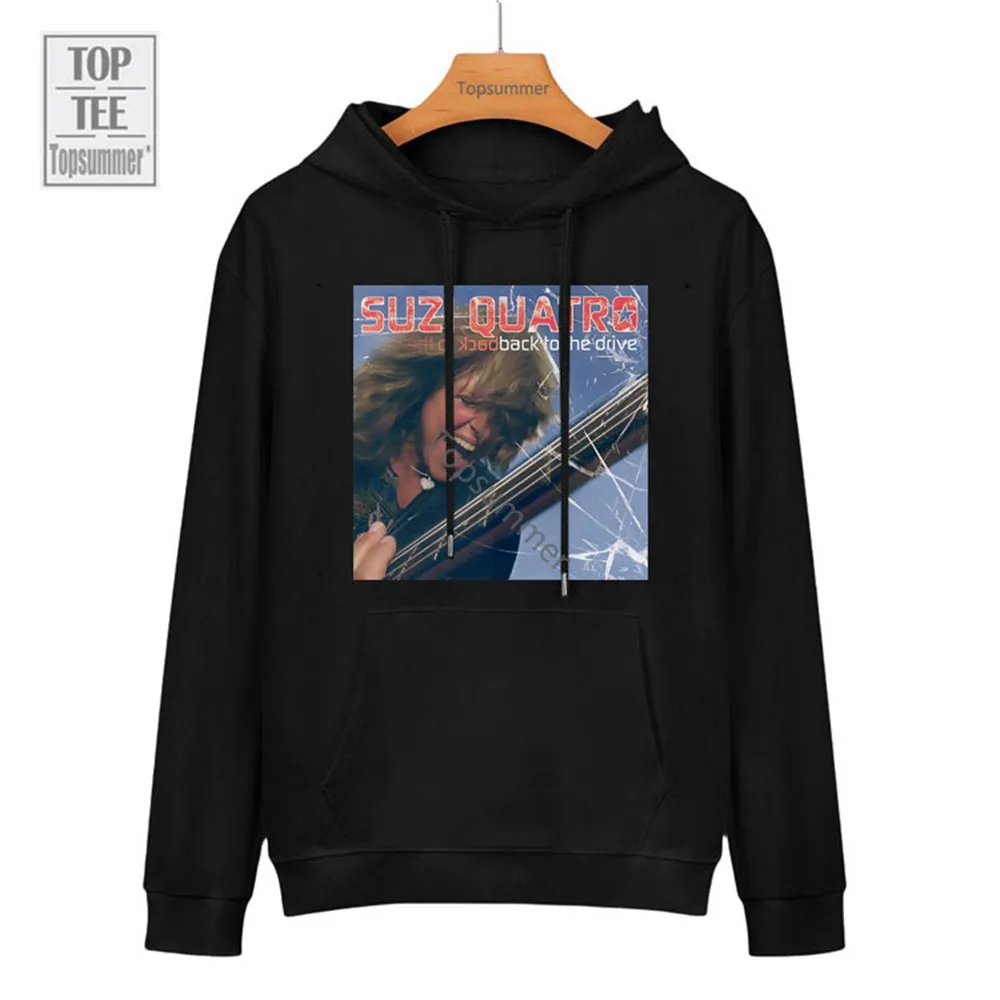 

Back To The Drive Album Sweatshirt Suzi Quatro Tour Hoodies Woman Punk Streetwear Graphic Print Hoodie