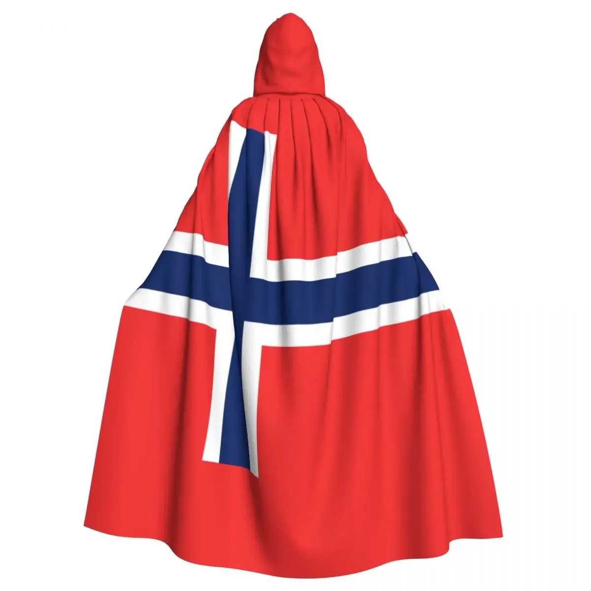

Унисекс флаг Норвегии плащ с капюшоном длинный костюм ведьмы косплей