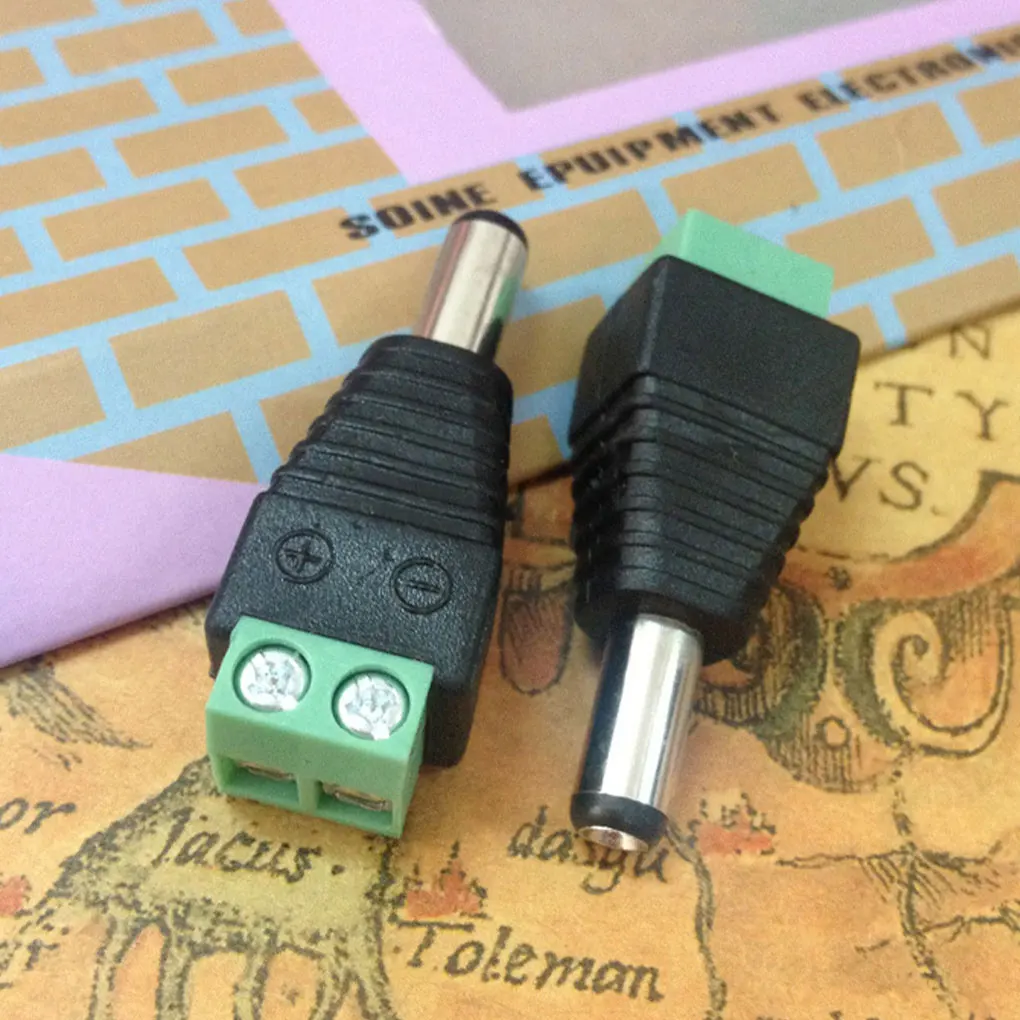 

20pcs ABS Durable Male DC Power Adapter Connector - Easy-to- And Reliable Wide Application Connector Plug Efficient