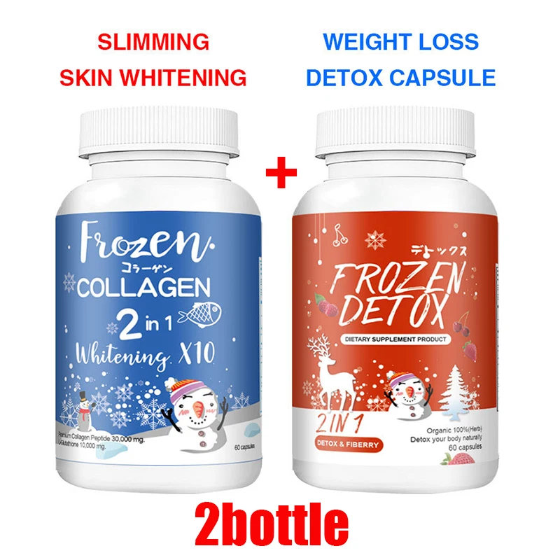 

2Bottle 120 Pills 2 in 1 Frozen pills about Body Skin Care