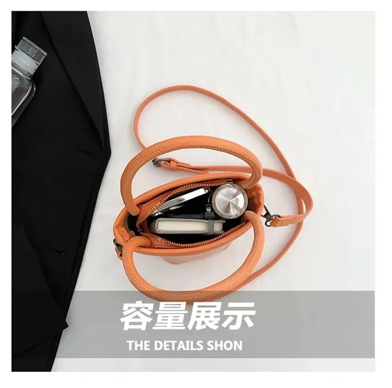 Halloween Novelty Pumpkin Printing Designer Top-Handle Bag PU Leather Bucket Bags For Women New Trend Small Crossbody Bag Purse