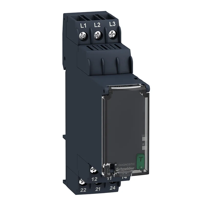 

Three-phase monitoring and control relay 8A 208-480VAC 2CO modular measurement and control relay RM22TG20 Fault monitoring
