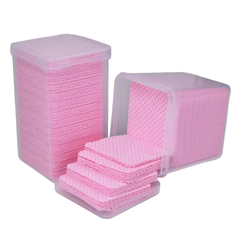 

200pcs Wipes Paper Cotton Eyelash Glue Remover Wipe Mouth Of The Glue Bottle Prevent Clogging Glue Cleaner Pads Lash Extension