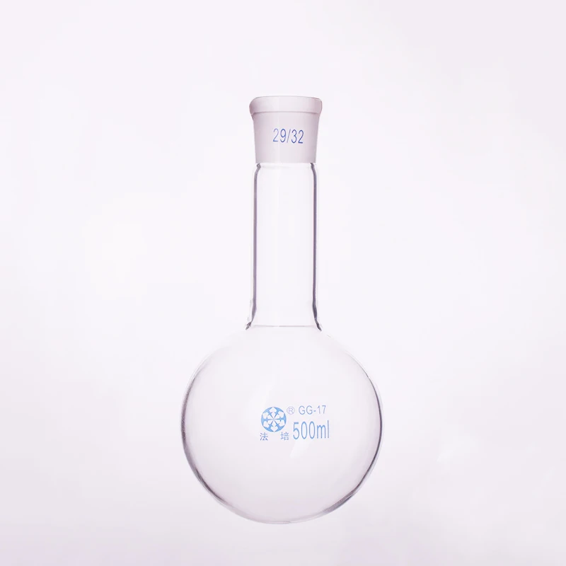 Single Standard Mouth Roundbottomed Flask,long Neck,capacity 500ml And