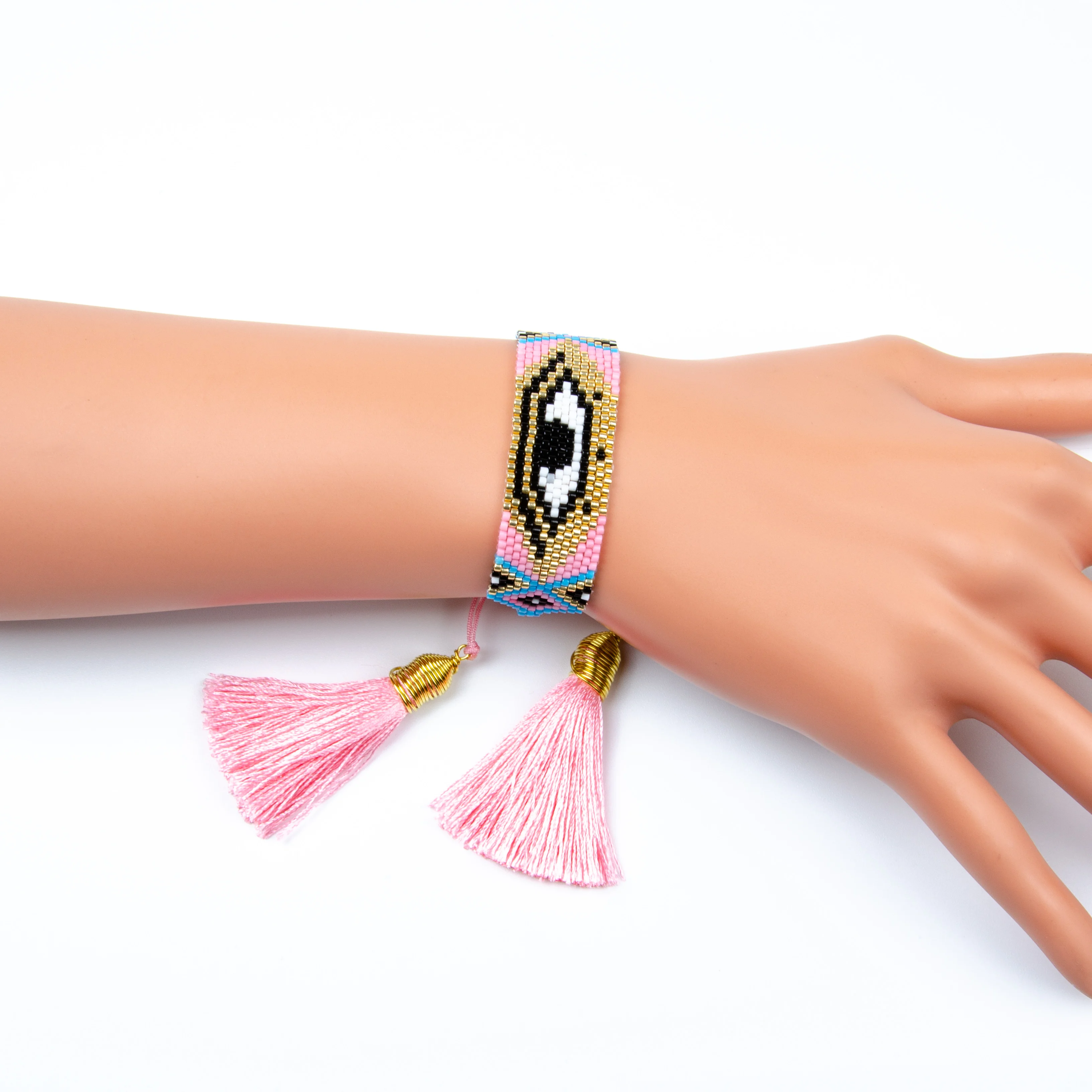 

YASTYT Handmade Popular Miyuki Beaded Loom Turkish Eye Bracelet For Women