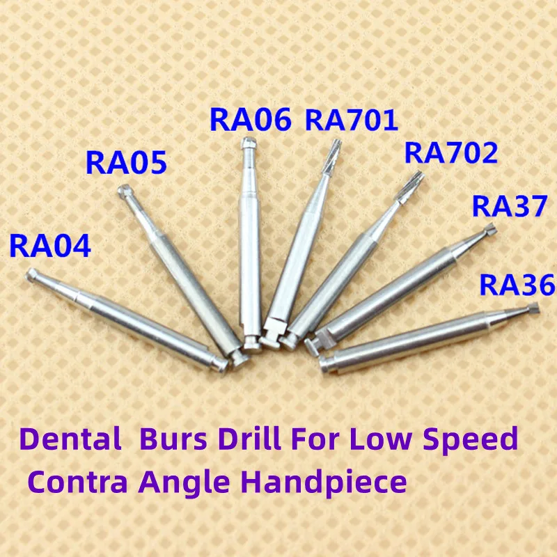 5PcsPackDentalTungstenSteelCarbideBursDrillForLowSpeedContra