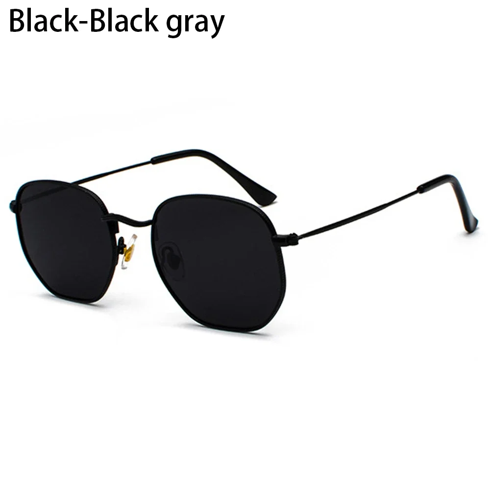 Unisex Round Metal Frame Sunglasses with UV400 Protection