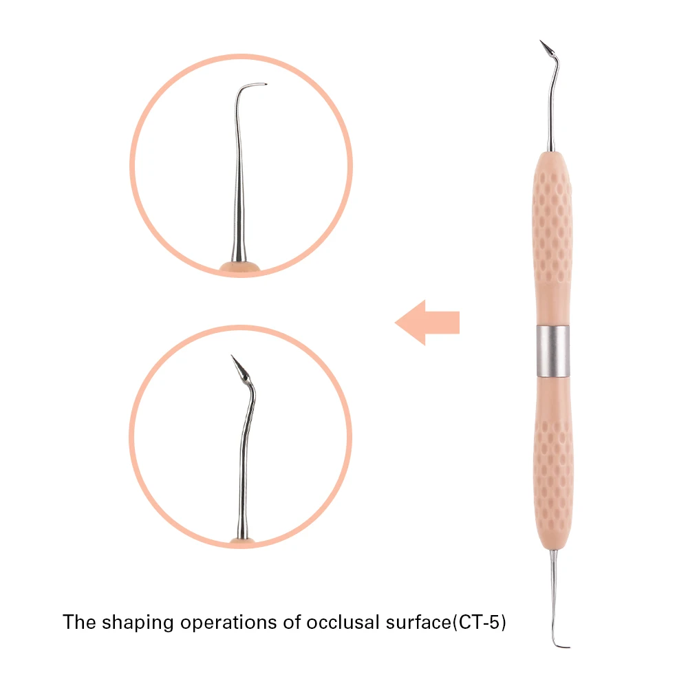 AZDENT Dental Harz Füllstoff Ästhetische Restaurierung Kit Silikon Griff Für LM Harz Messer Kunststoff Kommode Zahnmedizin Werkzeug Instrumen – Detail 12