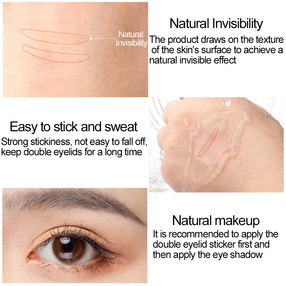 Double Eyelid Tape 600Pcs Invisible for Makeup double fold eyelid tape