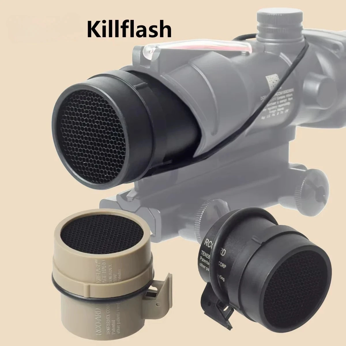 Metal Mesh Scope Killflash Cover Cap for Hunting Equipment