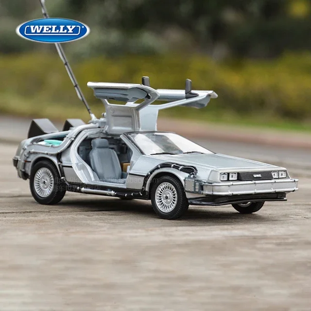 Welly 1:24 Dmc-12 Delorean Back To The Future Time Machine