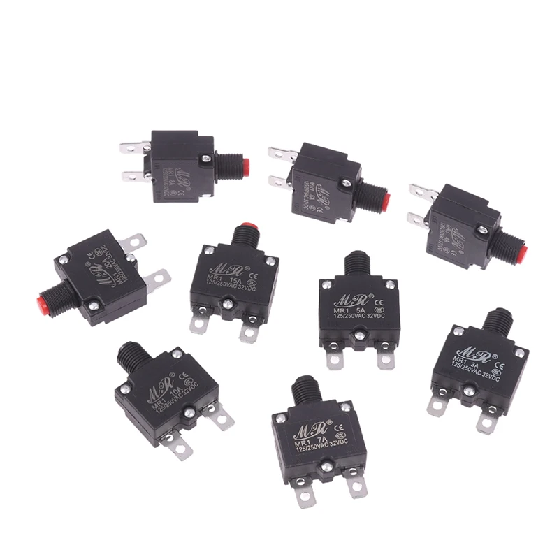 Description Picture 5 of itemElectronic Accessories Thermal Switch Circuit Breaker Current Overload Protector Switch Fuse 3A 4A 5A 6A 7A 8A 10A 15A 20A