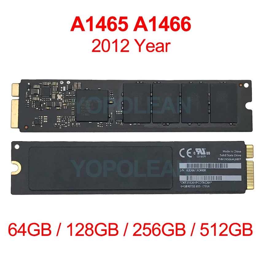 661 6620 256 GBソリッドステートドライブ Apple MacBook Air 11 ＆quot; a1465、13  ＆quot; a1466 Mid 2012