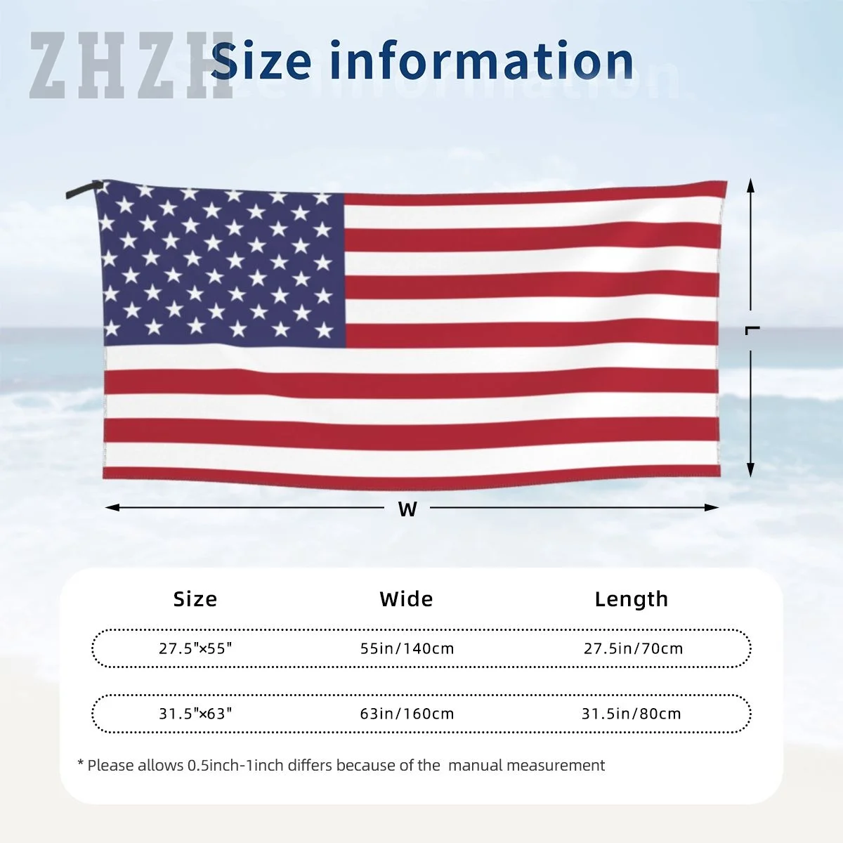 More Design United States Flag USA America Emblem Bath Towel Quick dry Microfiber Absorbing Soft Water Breathable Beach Swimming 6