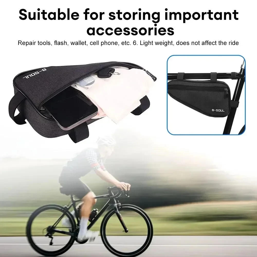 Secure Bicycle Triangle Frame Bag with Easy Attachment for Effortless Rides