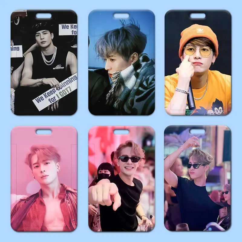 

Пластиковый раздвижной чехол с карманами для карт Jackson Wang