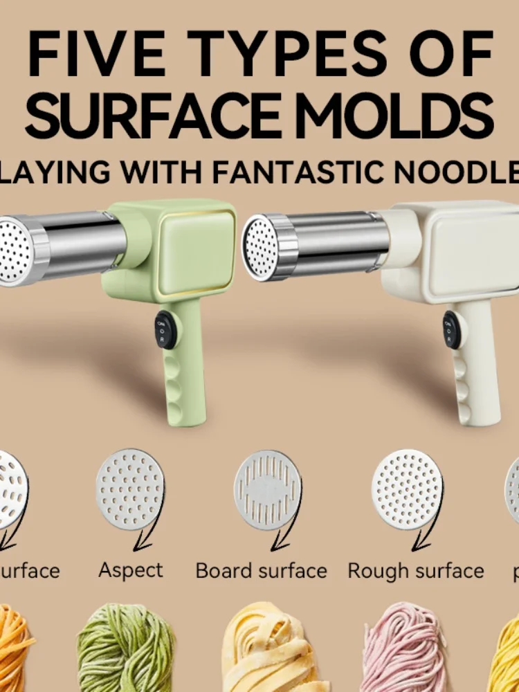Handheld Home Noodle Maker 1PC Intelligent Automatic Noodle Dispenser Multifunctional Wireless Press Machine