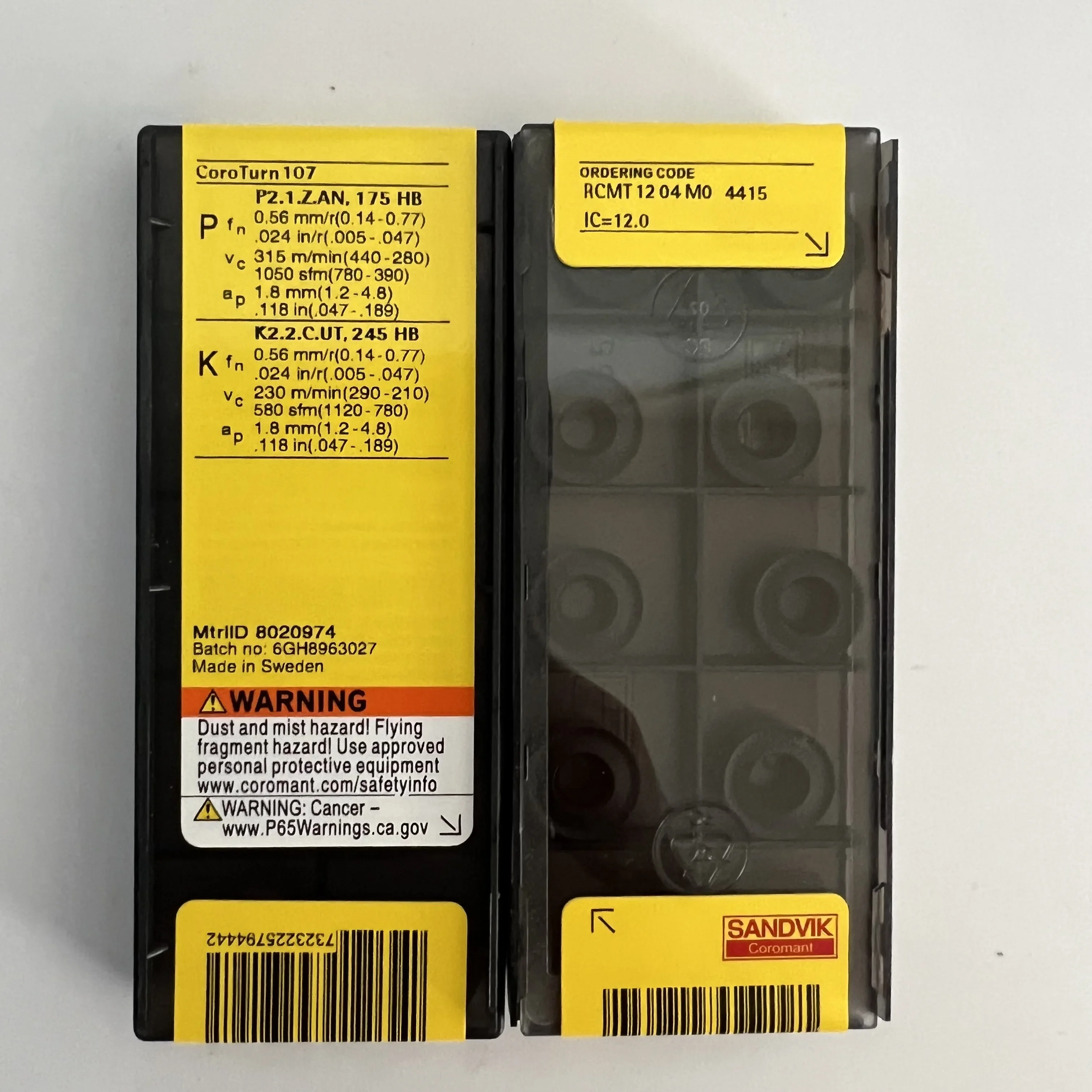 

Sandvik RCMT1204M0 4415 Оригинальное лезвие с ЧПУ RCMT1204M0 4425