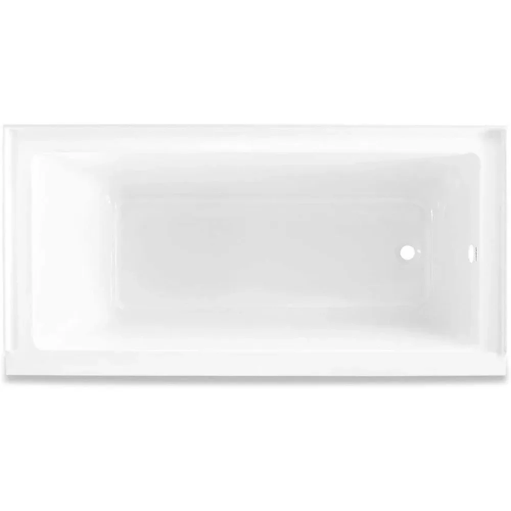 Niche Bathtub, 60 "x 32", Glossy White Right Drainage Outlet Glass Fiber Reinforced Acrylic: Designed for Durability 4