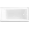 Niche Bathtub, 60 "x 32", Glossy White Right Drainage Outlet Glass Fiber Reinforced Acrylic: Designed for Durability 4