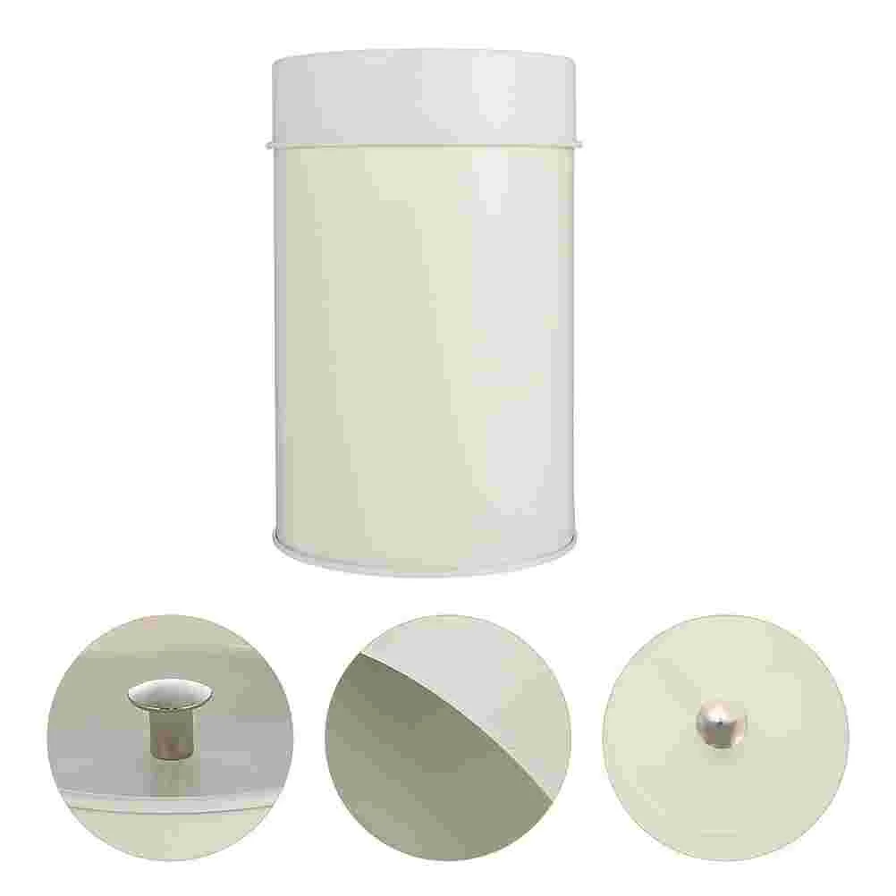 

2 Pcs Tea Tin Airtight Food Storage Candy Container Tinplate Canisters Household