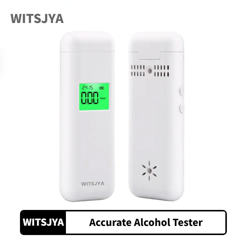

Type-C Automatic Alcohol Tester Professional Breath Tester LED Display Portable USB Rechargeable Breathalyzer Alcohol Test Tools