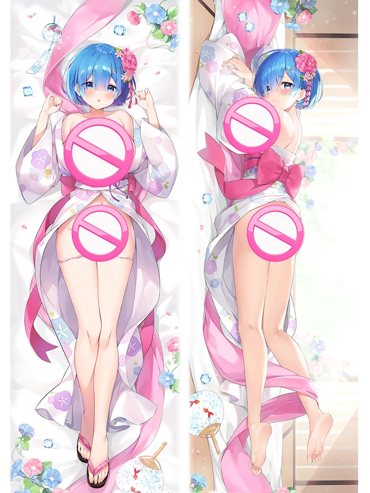 Rem Re: Zero Dakimakura Anime Body Pillow Case 72029 Female Animal ears  Maid –