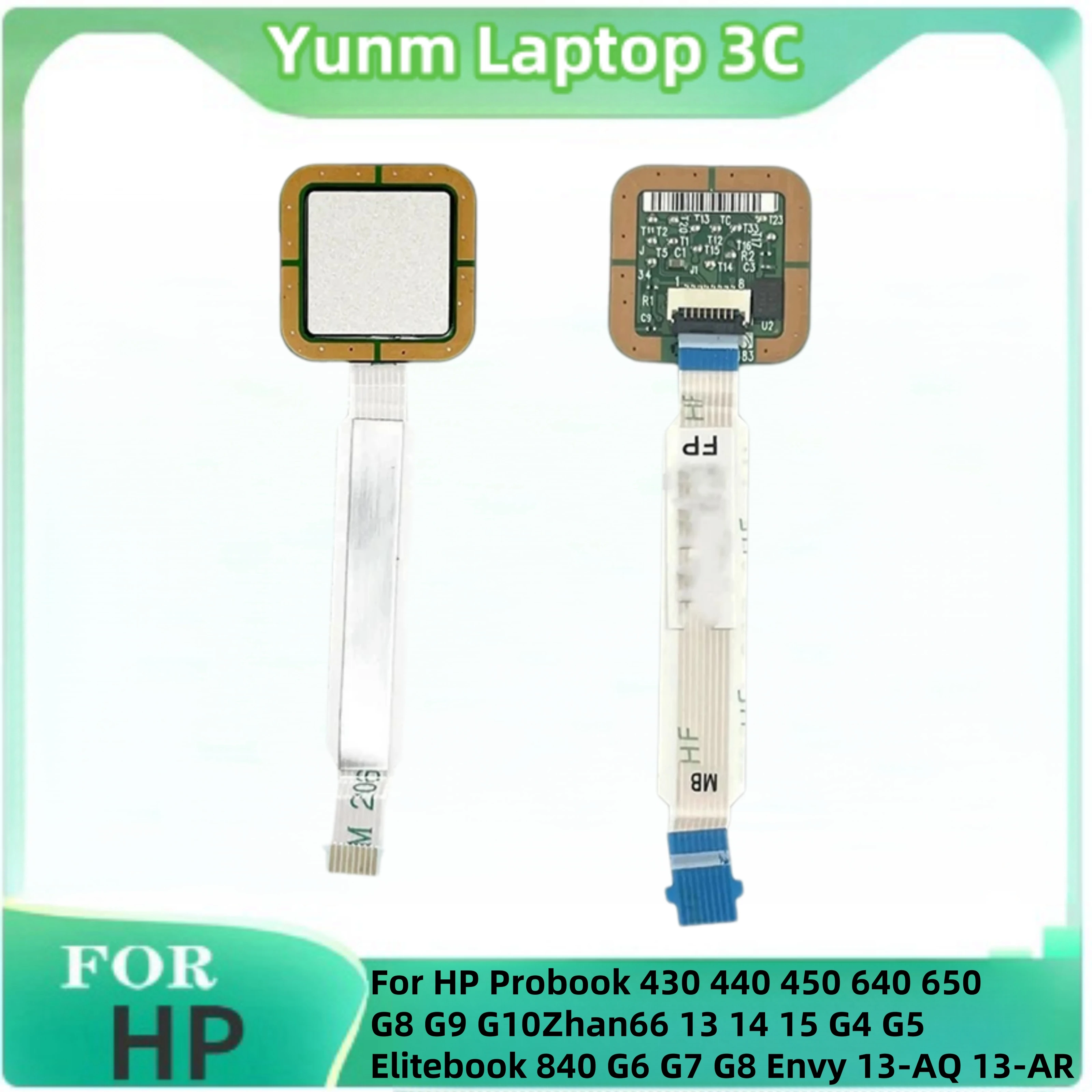 For HP Probook New Fingerprint Reader 430 440 450 640 650 G8 G9 G10 Zhan66 13 14 15 G4 G5 Elitebook 840 G6 G7 G8 Envy 13-AQ 13AR cooling fan internal hard drive laptop battery laptop memory laptop speaker laptop touchpad laptop power switch