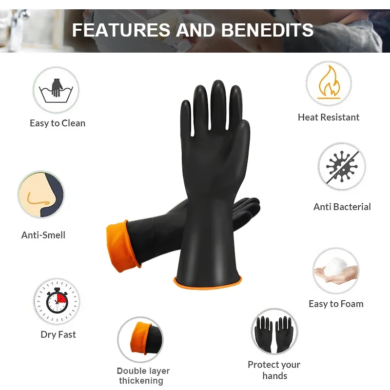 latex cleaning gloves fingers crubbing Rubber kitchen dishwashing kitchen tools washing scrub gloves Silicone self defense luvas