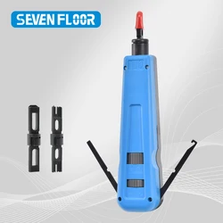 Punch Down Tool 66/88/110 Type Multi-function Network Cable Tool with Two Blades Telephone Impact Terminal Insertion Tools