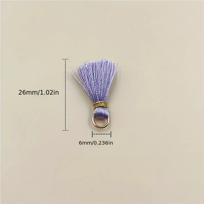 20 개/가방 미니 술 밴드 헤어 액세서리 골드 스레드 작은 루프 프린지 DIY 귀걸이 펜던트 수제 보석 재료