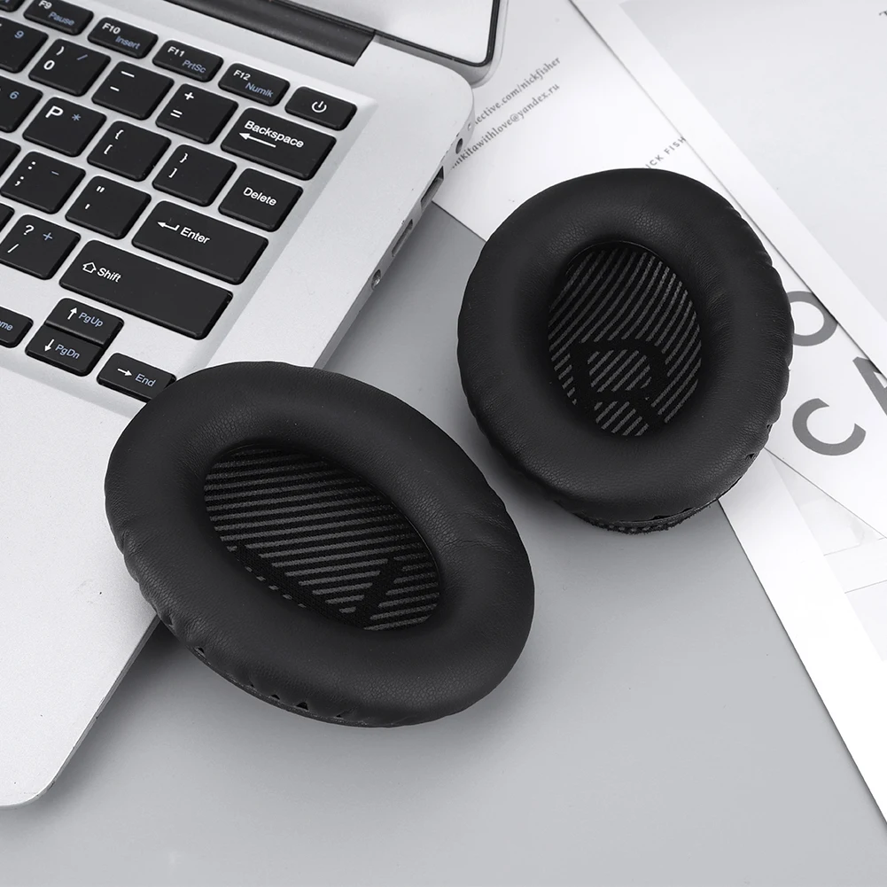 Replacement Ear Pads Soft Protein Leather Ear Cushion Earpads Headphones Ear Cushions  for Bose QuietComfort QC25 QC15 QC35