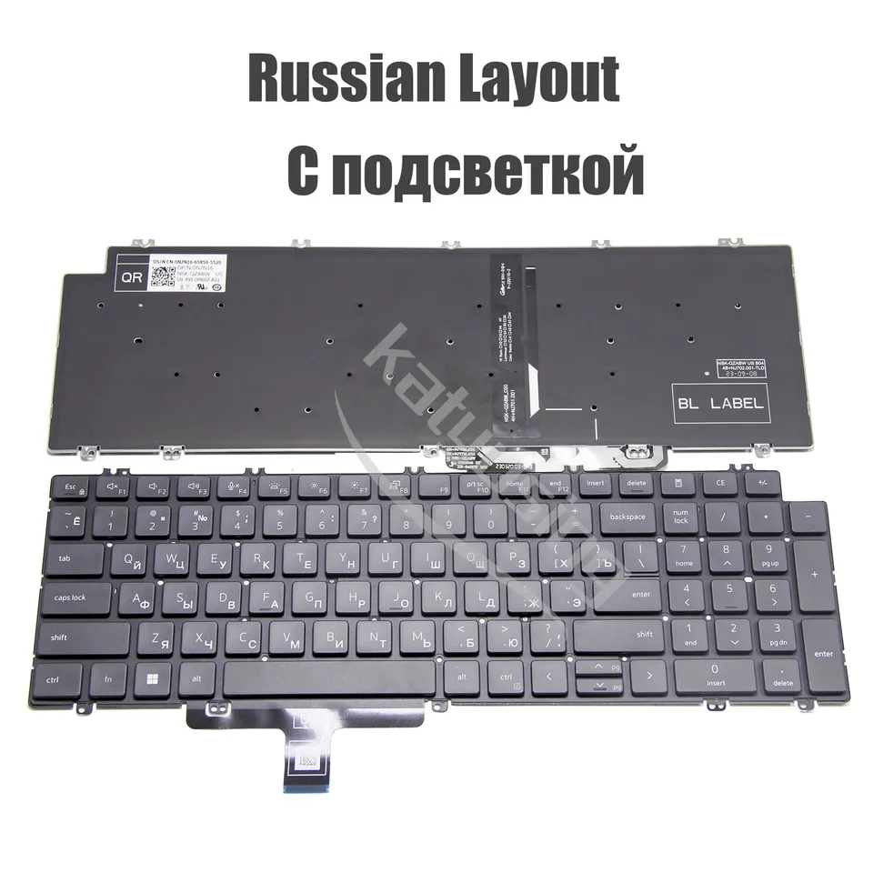 Laptop With Backlit Keyboard TECLADO DELL LATITUDE 5520 5521 PRECISION 3560 3561 GRIS PLOMO ESPAÑOL Dell Inspiron