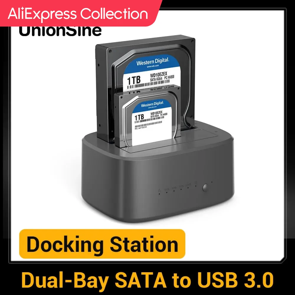Aliexpress Collection Unionsine Dual Bay Docking Station Hdd Con Clone Offline Da Sata A Usb 3.0 Docking Station Clone Hdd Per 2