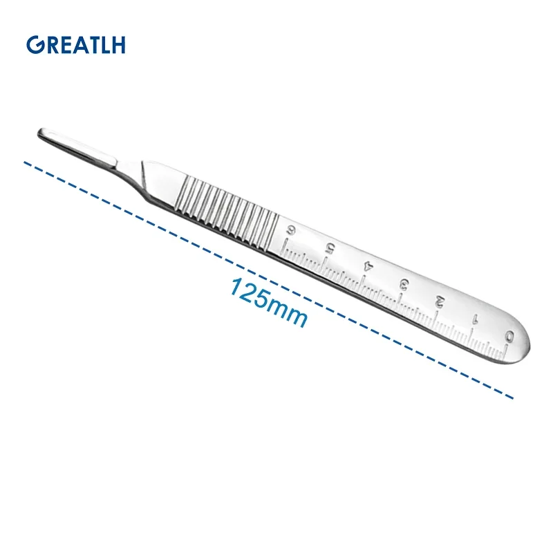 3# 4# Knife Handle Scalpel Handle Stainless Steel Orthopedic Instrument Two Type Choices