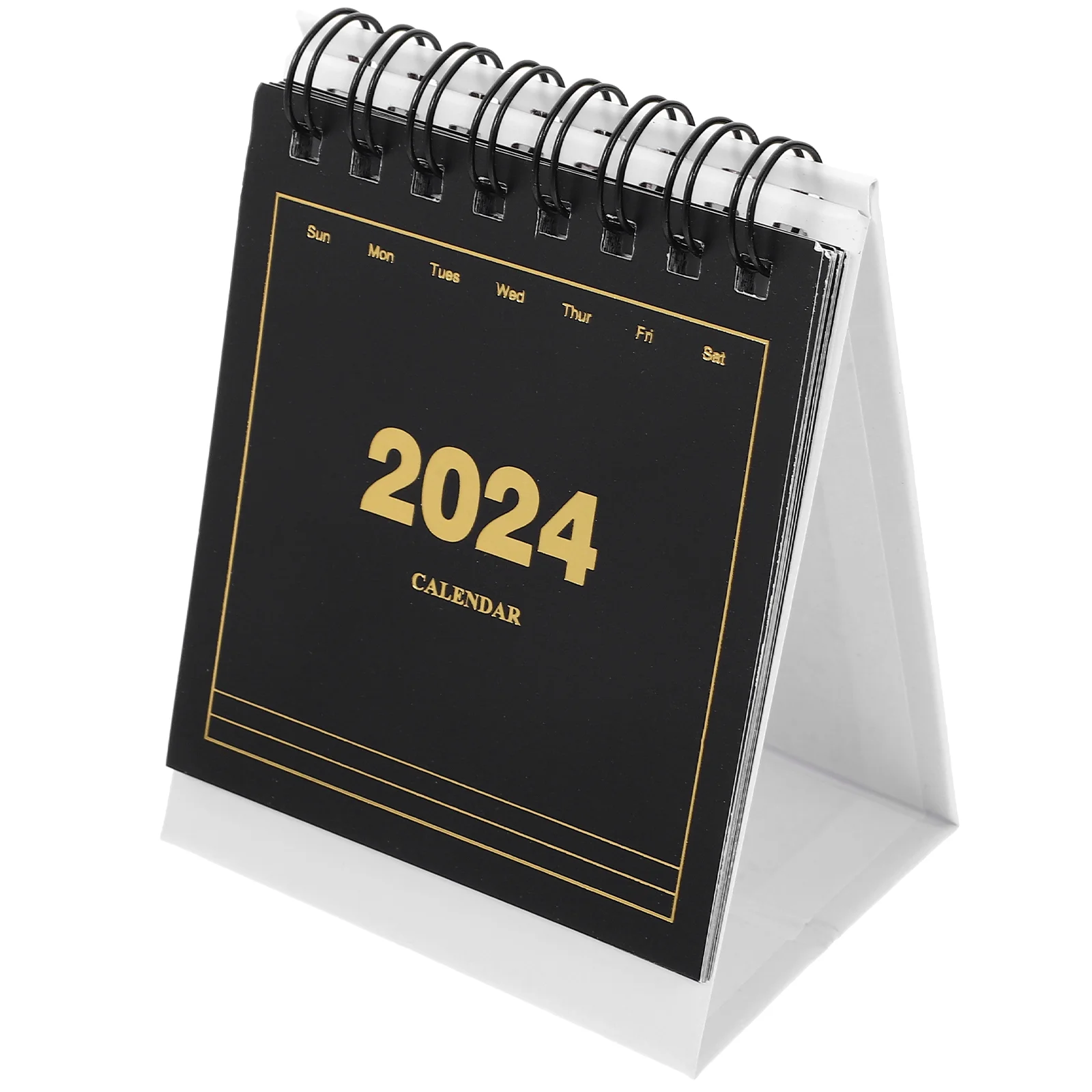 

Table Calendar 2023-2024 Miniature Small Desk Standing Flip Desktop Office Decor