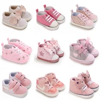Spring and Autumn Sweet Pink Theme Girl Baby Casual Sports Shoes Soft Sole Comfortable Baby Walking Shoes 0-18M 1