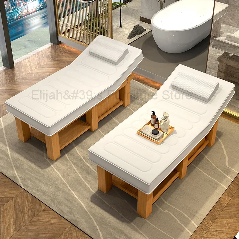 

Wooden Beauty Massage Table Speciality Tattoo Physiotherapy Knead Massage Table Pedicure Examination Bett Salon Furniture QF50MT