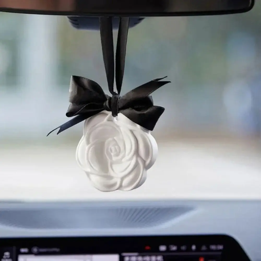 Camellia Blossom Plaster Aromatherapy Pendant Solid Air Purifying Balm Aromatherapy Plaster Wax Car Perfume Pendant Air
