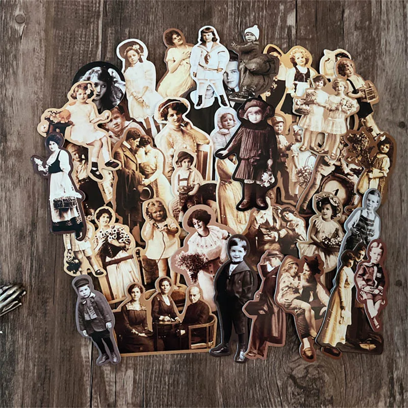 Junk Journal TimHoltz Vintage European Dame Character Photo Thick Card DIY Scrapbooking Collage Gift Decor diy scrapbooking accessories