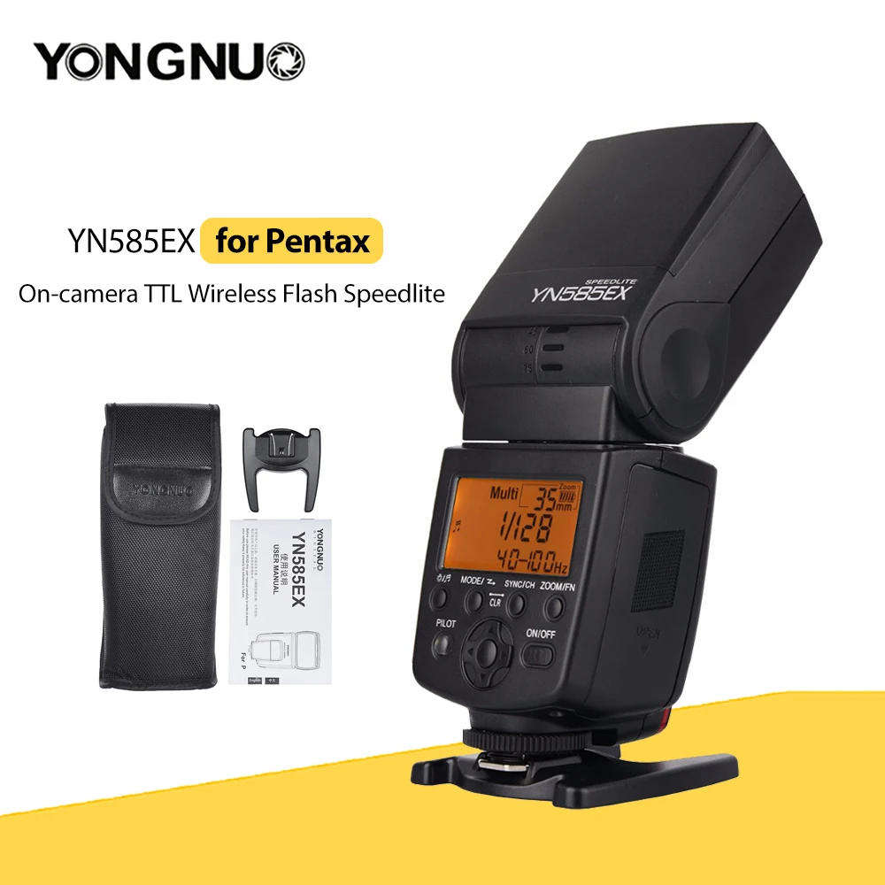 Yongnuo Yn585Ex P Ttl Wireless Speedlite Flash Light Per Pentax K-1 K-S1 K-S2 K-3 K-3Ii K-70 K-50 Dslr Camera Flash Speedlite
