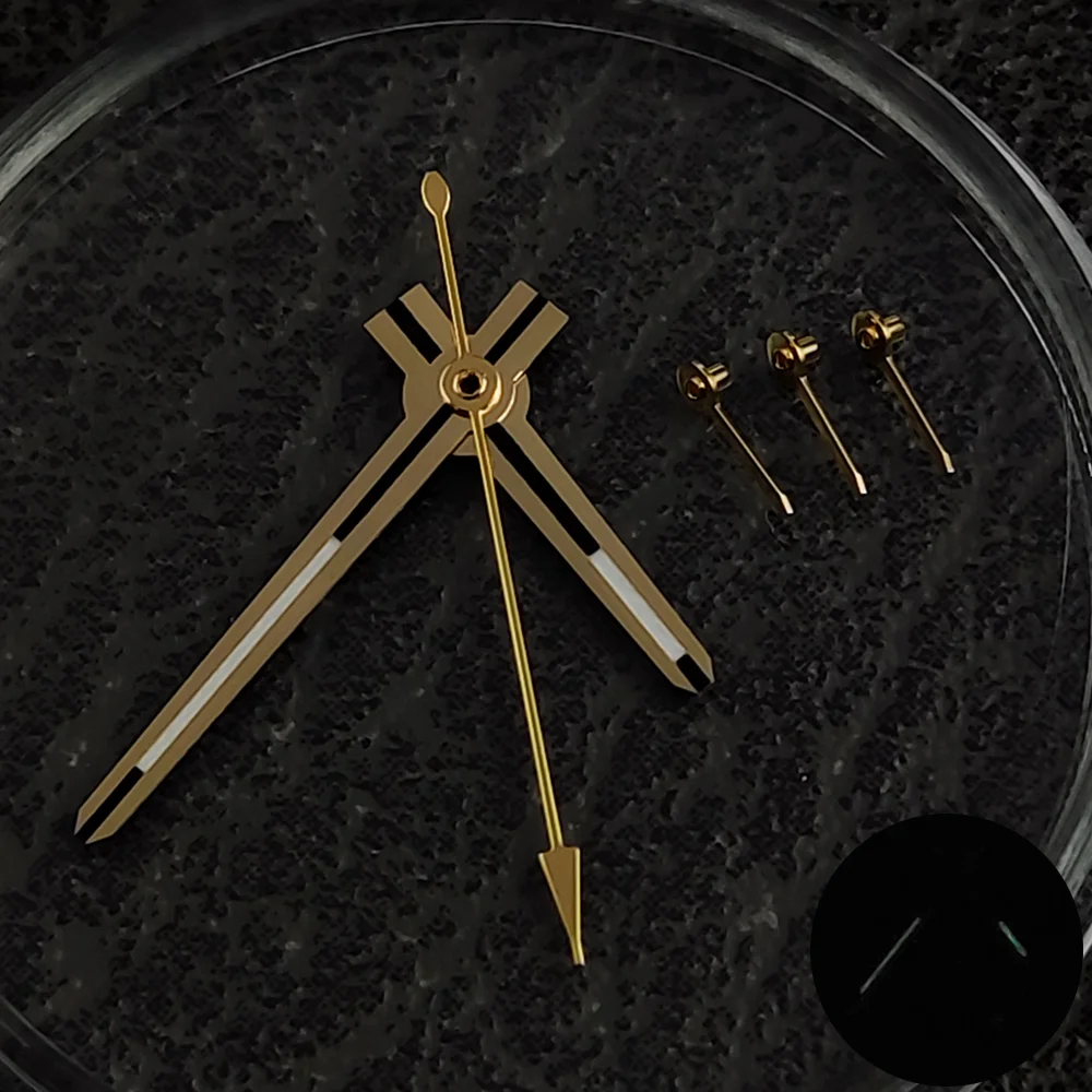 Watch Hand 6 Hands Multifunctional Timing Running Seconds Green Luminous Needle for Quartz VK63 Movement Watch Accessories