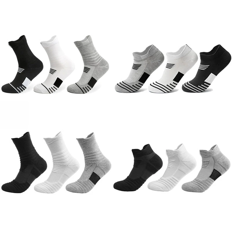 Anti-slip Football Socks Men Women Cotton Sock Short Long Tube Soccer Basketball Sport Socks Breathable Deodorous 39-45