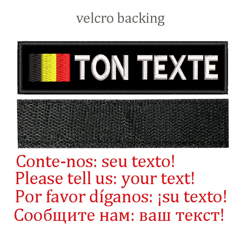 이름 패치 후크 백업 또는 의류 용 철 군복 모자 육군 전술 배낭 개 목걸이 및 하네스 블랙