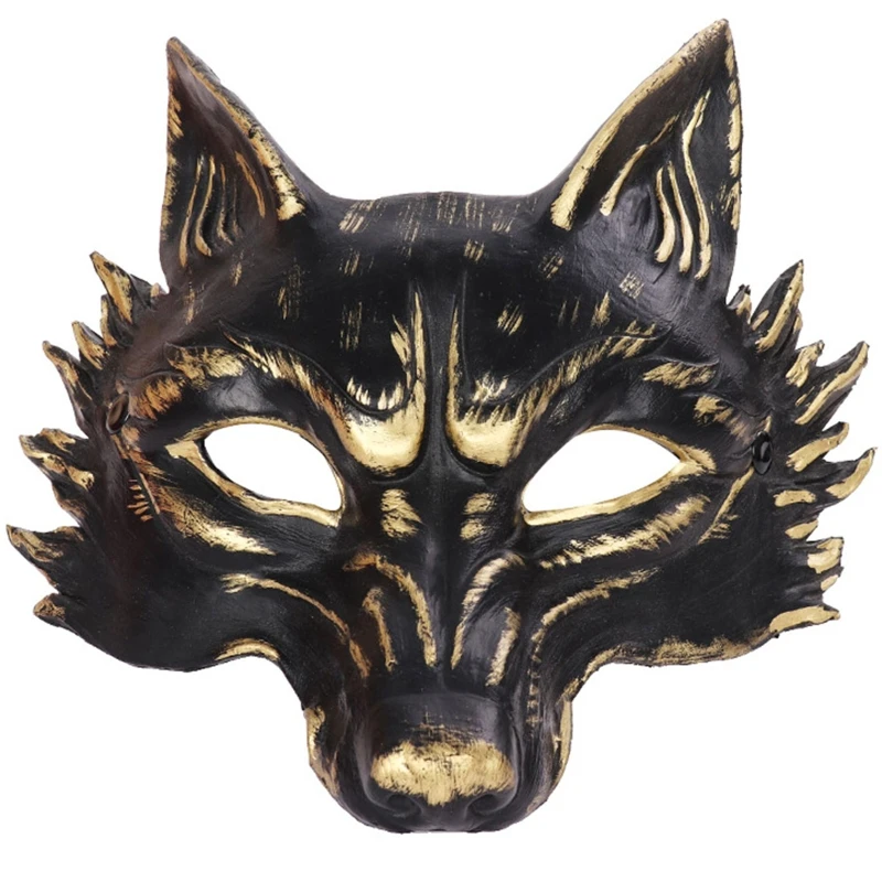 

Halloween Wolf Mask Dress Up Party Props Masquerade Mask Halloween Carnival Party Bar Nightclub Costume Half Face